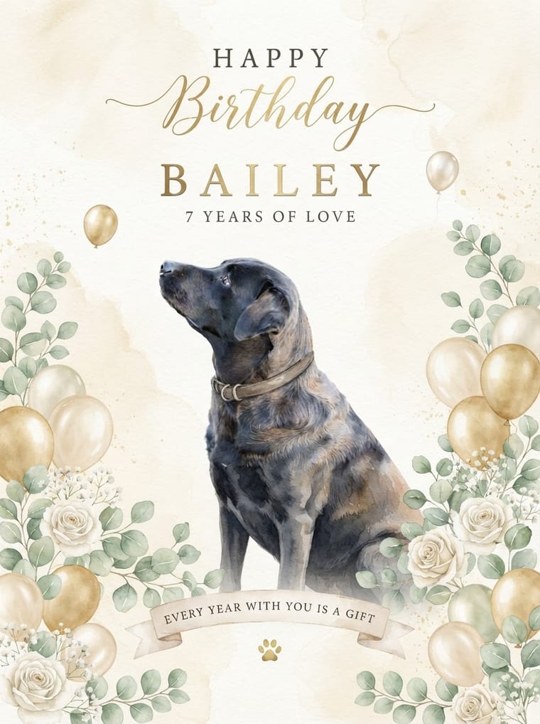 Bailey pet canvas example